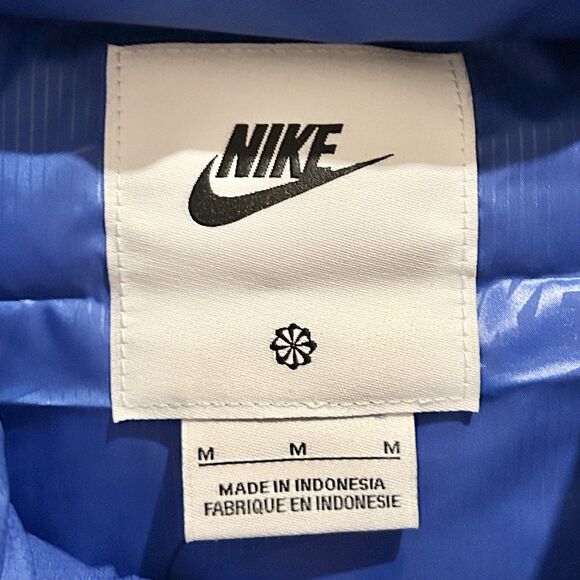 Nike Sportswear Men’s Size M Club PrimaLoft Blue Winter Puffer Vest - Picture 6 of 7